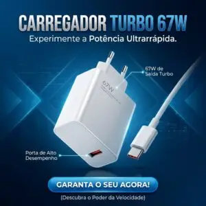 Carregador Turbo Genérico 67w Usb-c Para Xiaomi Redmi Note