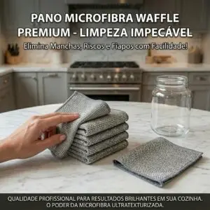 Kit 10 Panos de Limpez Prateadaa Malha